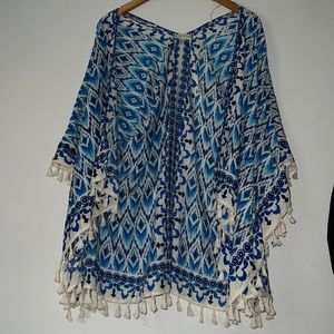 Bobbie Brooks OS Bohemian Style Cover Up Summer Cardigan. New w/o Tags